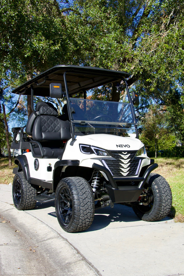 NEVO L4 Golf Cart - Pure White