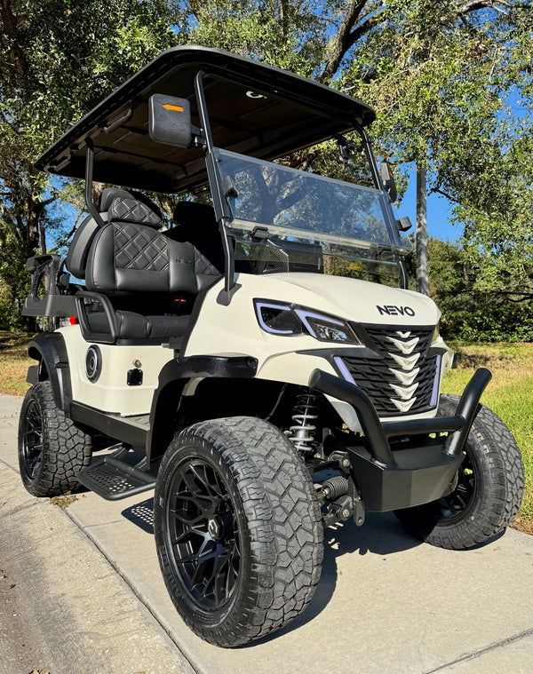 NEVO L4 Golf Cart - Pure White