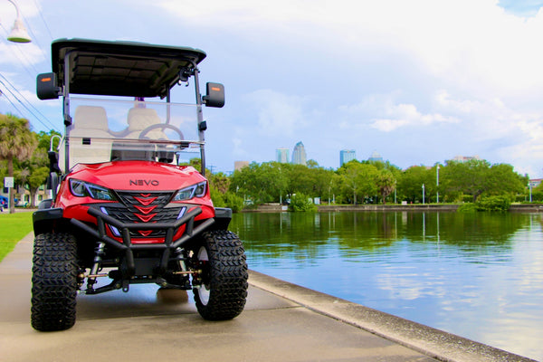 NEVO L4 Golf Cart - Carmine Red