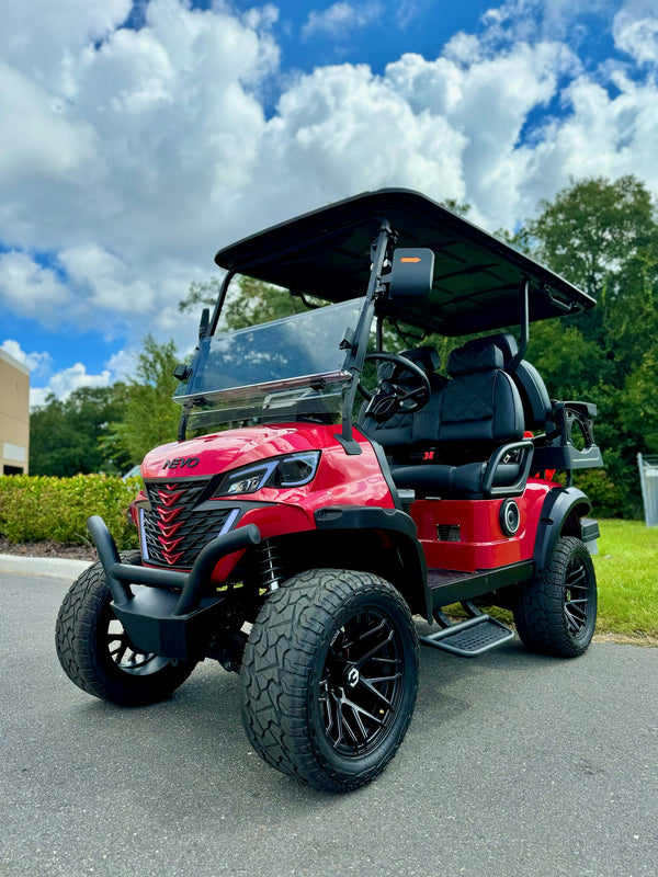 NEVO L4 Golf Cart - Carmine Red