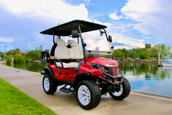 NEVO L4 Golf Cart - Carmine Red