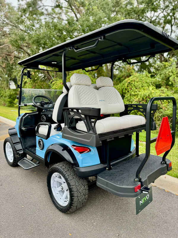 NEVO L4 Golf Cart - Metallic Pastel Blue