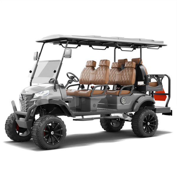 NEVO L6 Lifted Golf Cart - Custom Thunderstorm Grey