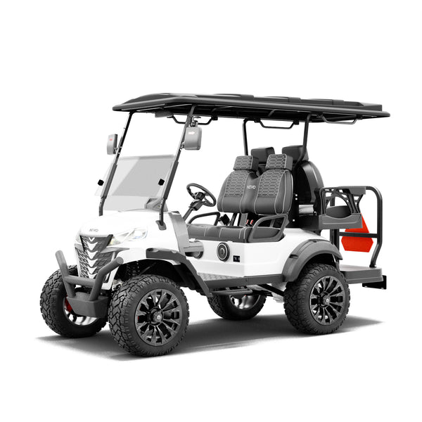 NEVO L4 CUSTOM Golf Cart - Bright White