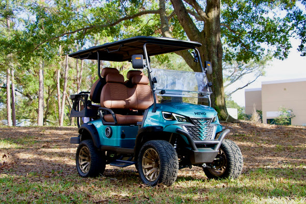 NEVO L4 Golf Cart - Metallic Teal Blue