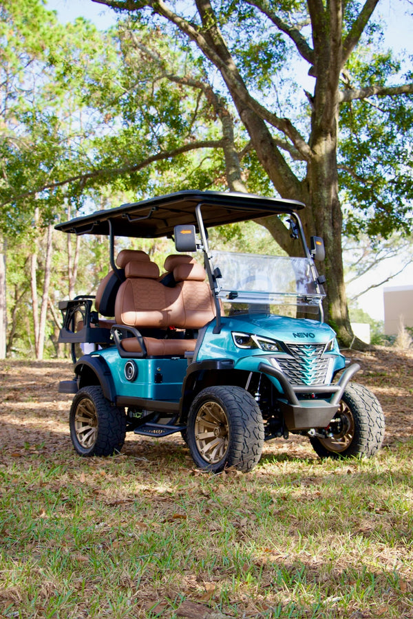 NEVO L4 Golf Cart - Metallic Teal Blue