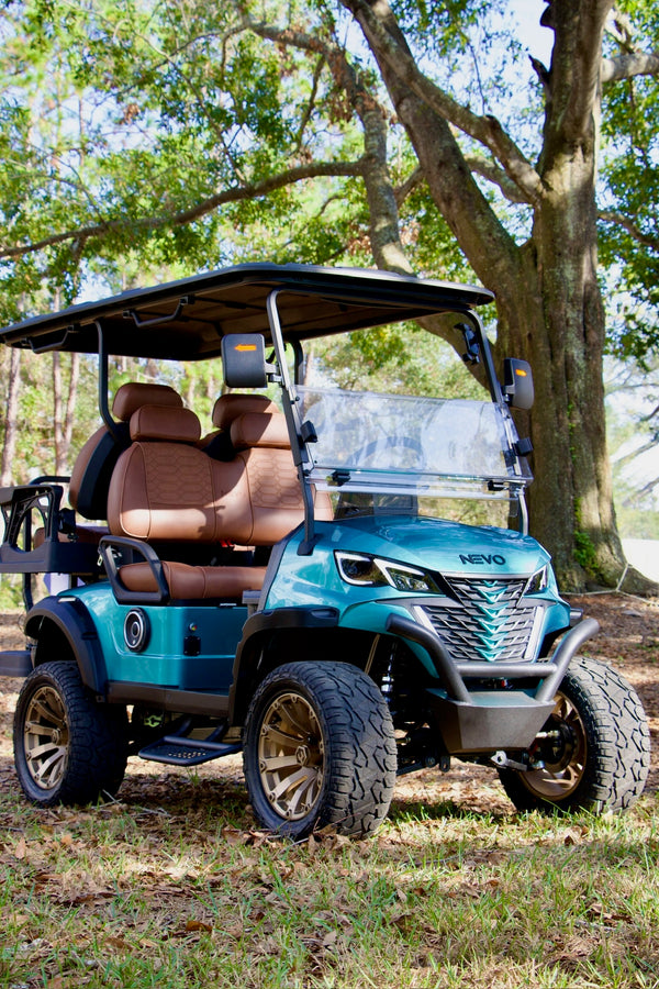 NEVO L4 Golf Cart - Metallic Teal Blue