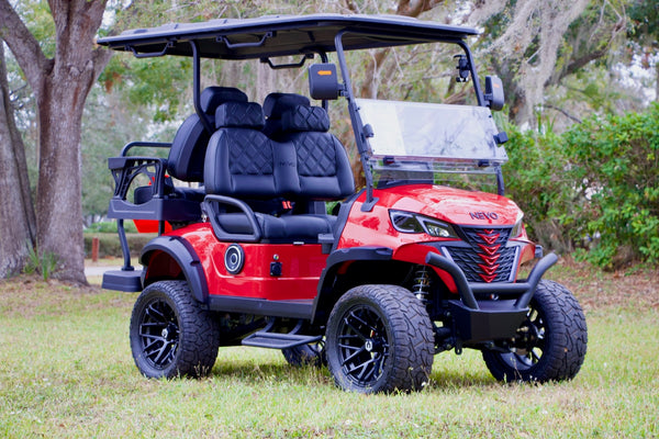 NEVO L4 Golf Cart - Carmine Red