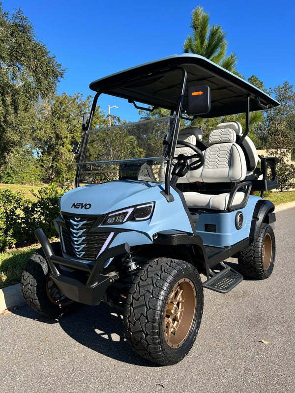 NEVO L4 Golf Cart - Matte Blue Fog