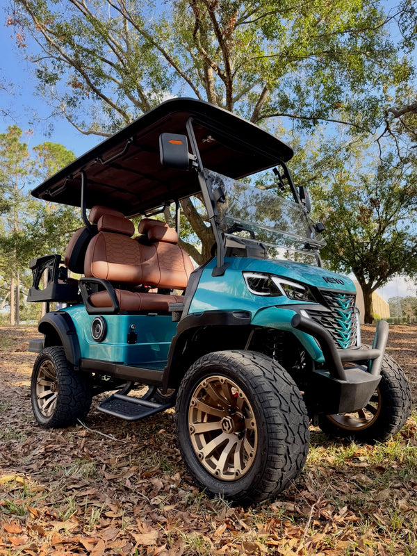 NEVO L4 Golf Cart - Metallic Teal Blue