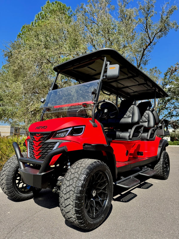 NEVO L6 Golf Cart - Matte Luminous Red