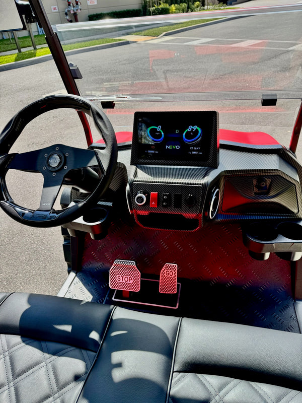 NEVO L6 Golf Cart - Matte Luminous Red