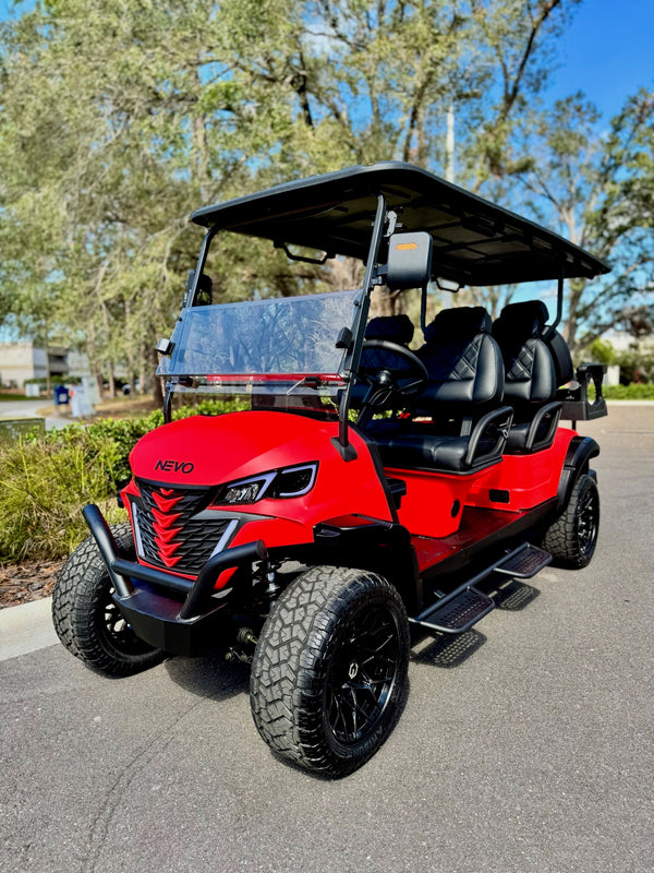 NEVO L6 Golf Cart - Matte Luminous Red