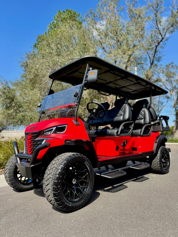 NEVO L6 Golf Cart - Matte Luminous Red