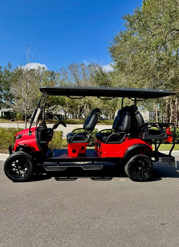 NEVO L6 Golf Cart - Matte Luminous Red