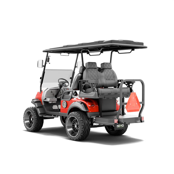 NEVO L4 Golf Cart - Metallic Carmine Red