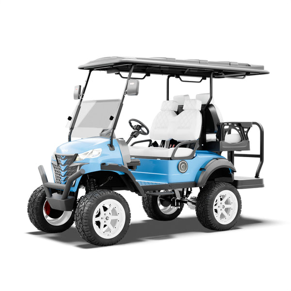 NEVO L4 Lifted Golf Cart - Pastel Blue