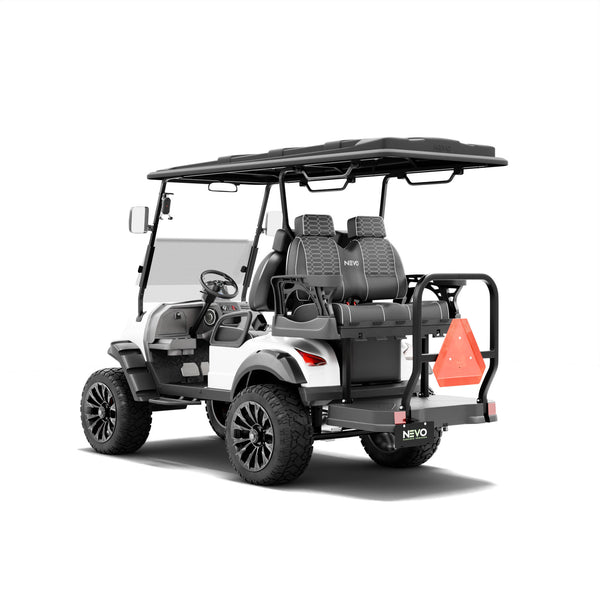 NEVO L4 CUSTOM Golf Cart - Bright White