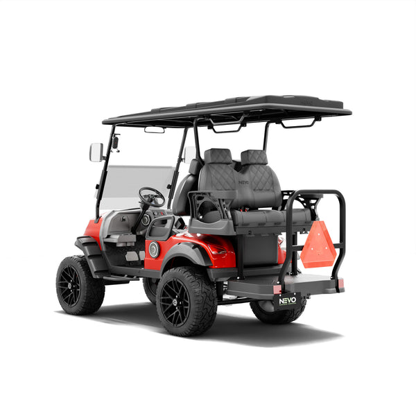 NEVO L4 Golf Cart - Carmine Red