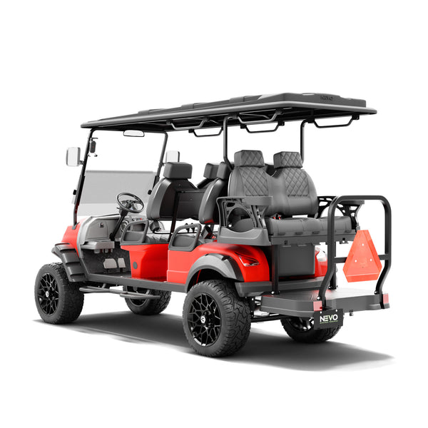 NEVO L6 Golf Cart - Matte Luminous Red