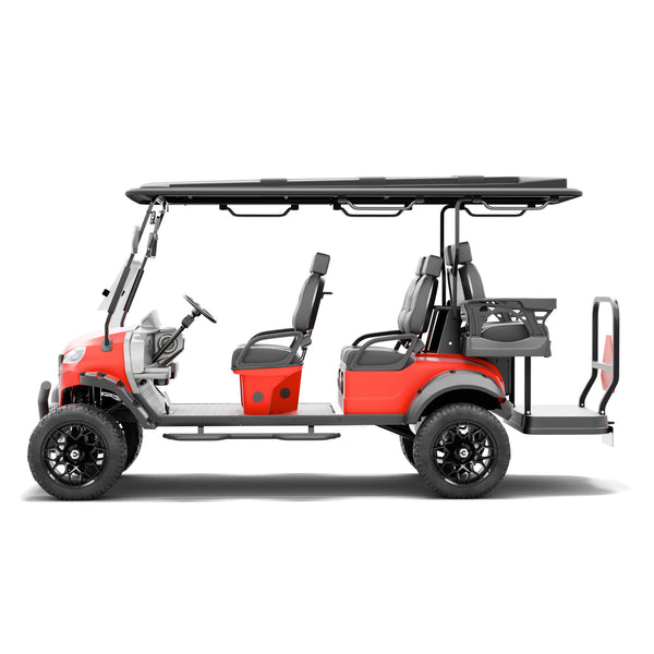 NEVO L6 Golf Cart - Matte Luminous Red